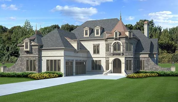 image of french country house plan 8093